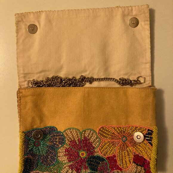 Anthropologie fully beaded purse NEVER USED - Picture 7 of 16